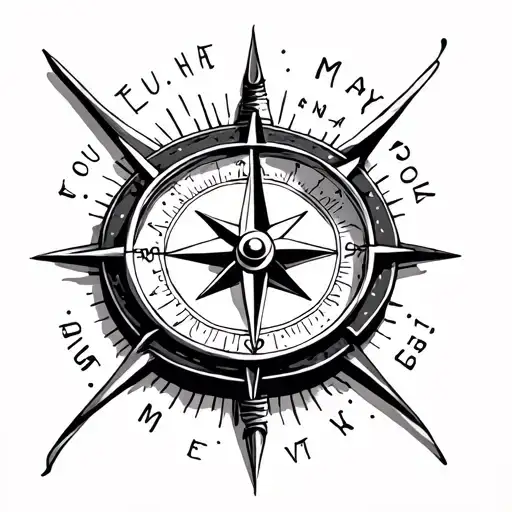 Small Compass With Saying About Choosing Right Path