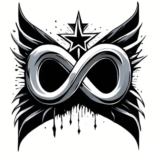 Infinity Sign With A Star