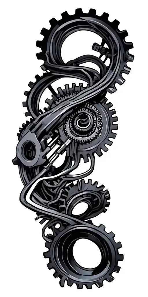 Electrical And Gears Intertwined