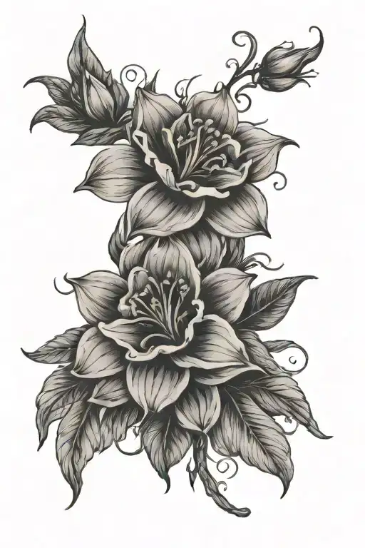 Birth Flower Intertwined