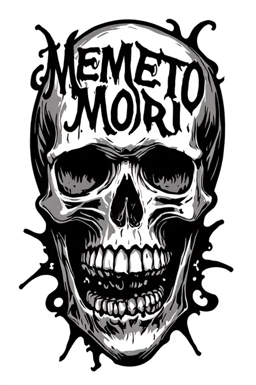 Skull Memento Mori Written