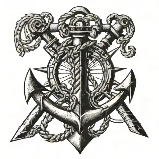 Anchor With Best Friend That Means Loyalty And Seniority