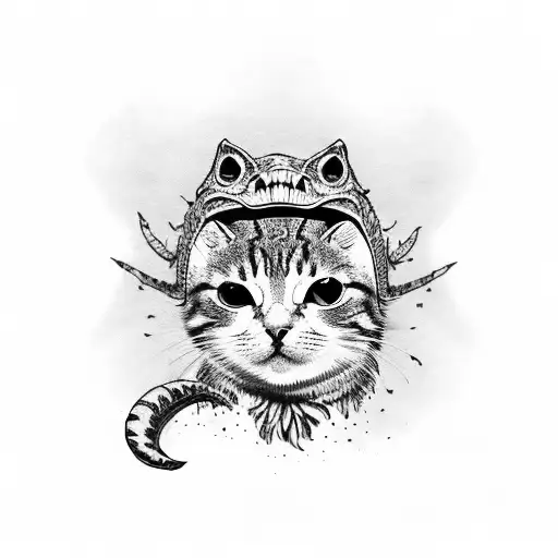 Cat Dressed As A Dinosaur