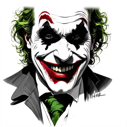 Joker Heavy Smile Realistic