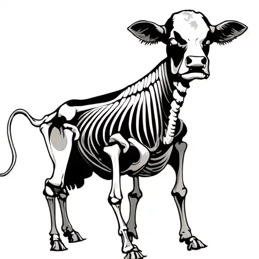 Skeleton Cow