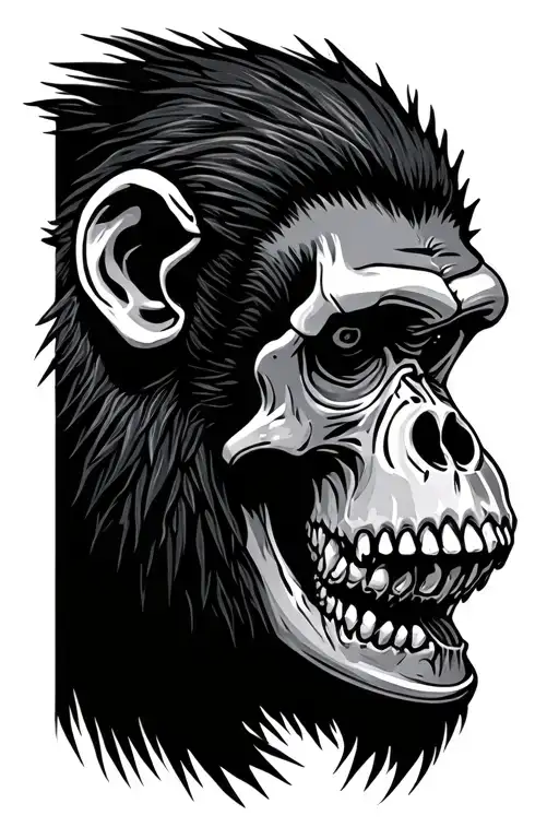 Dangerous Ape Skull
