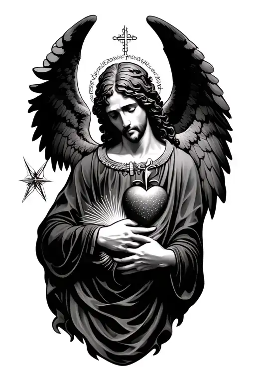 Guy Angel And Sacred Heart