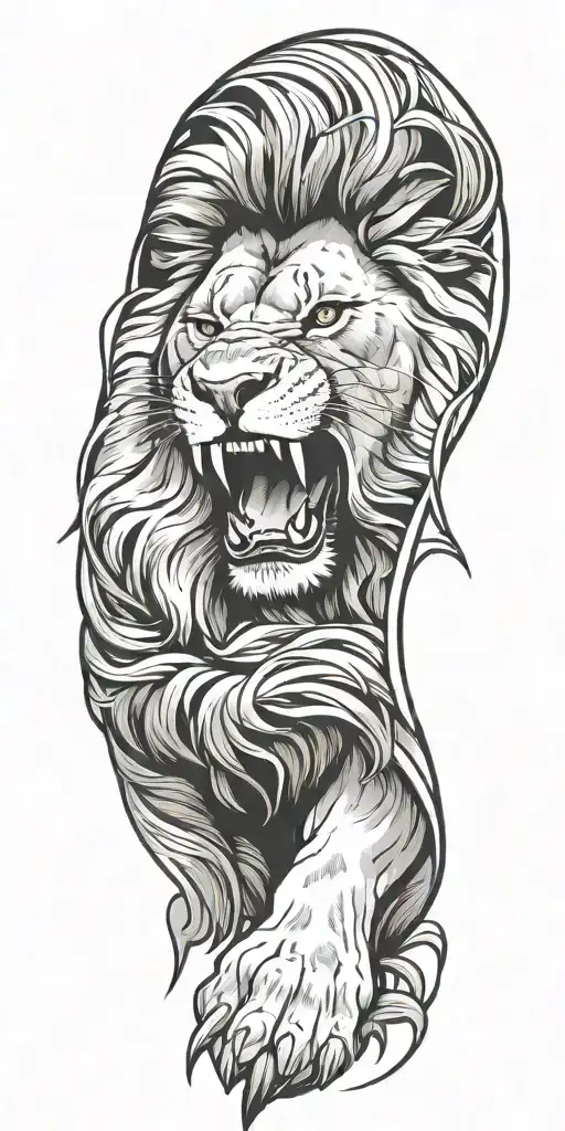 Lion Roaring