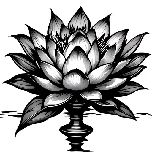 Chalice With Lotus Flower