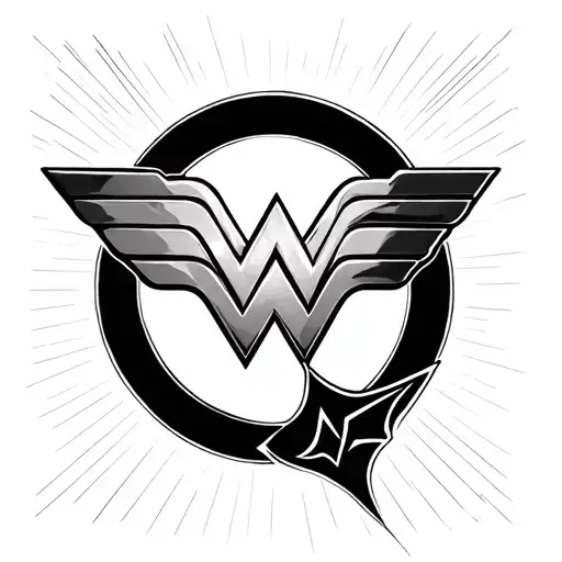Wonder Woman Symbol Merging