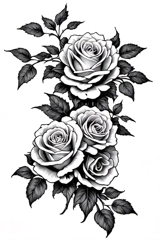 Rose Bush On The Spine Of