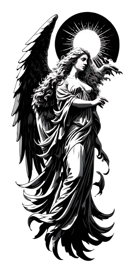 Angels Rising To Sun