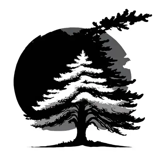 Pine Tree Silhouette