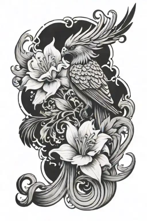 Illenium Phoenix With Little Lily Flower