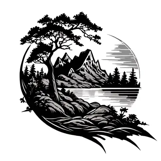 Scroll Saw Patern Landscape