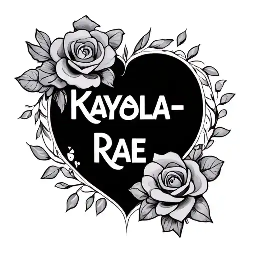 Kayla-rae Name Disney Font