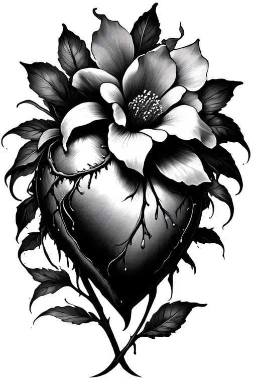 5008 With Tearful Heart Flower