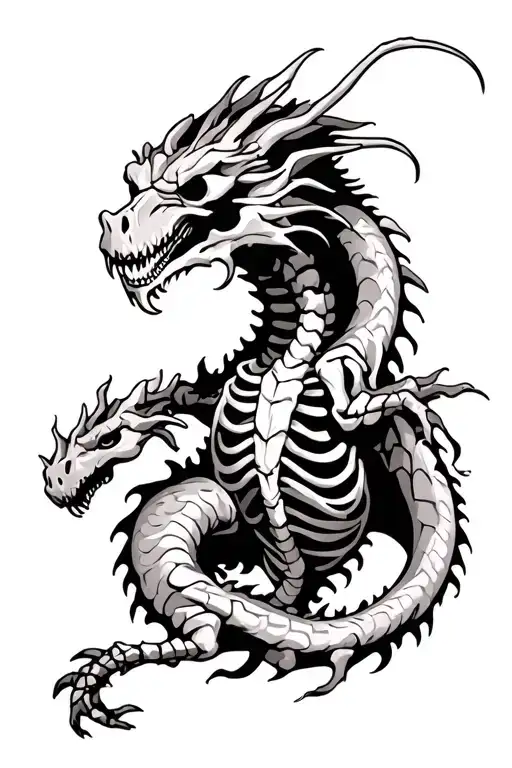 Skeleton Dragon Wrapped