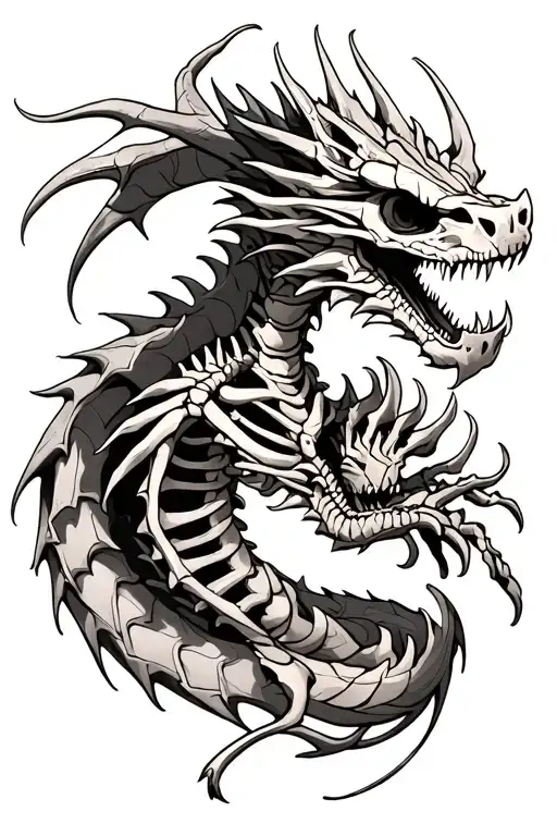 Skeleton Dragon Realistic