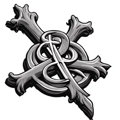 Catholic Cross With The A