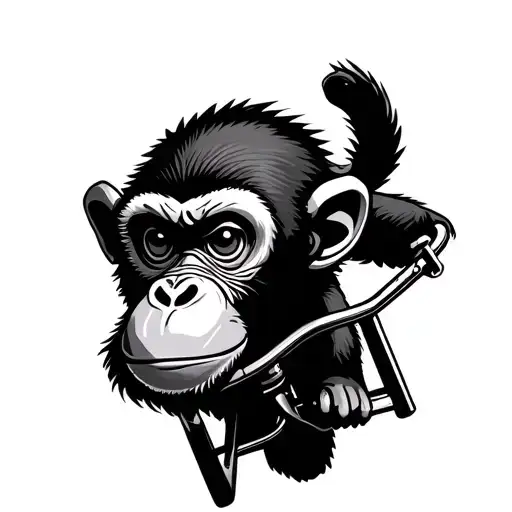 Monkey On Bmx