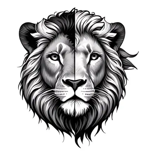 Half Lion And Half Lamb