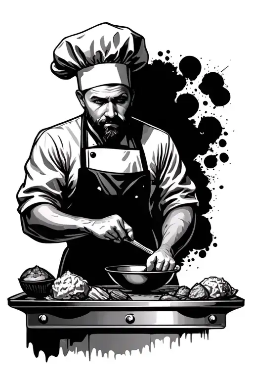 Chef Preparing