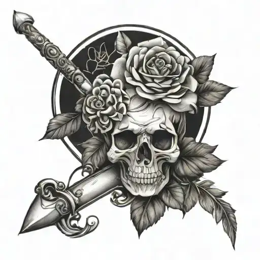 Creative Forearm Tattoo That Include Xxv V Mmvi And And Some Roses And Maybe A Skull Or A Sword
