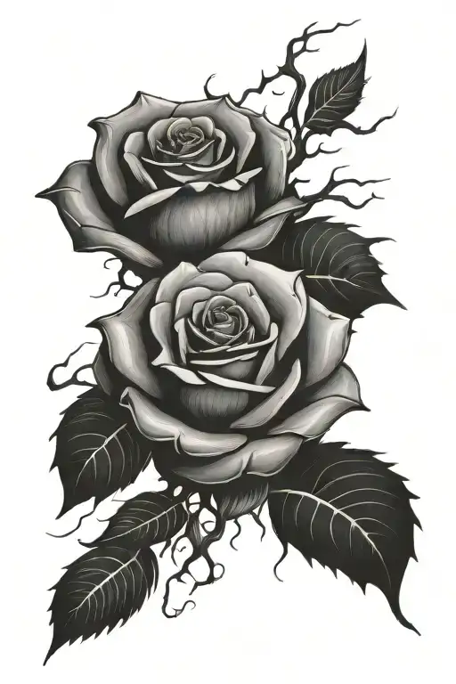 Thunderstorm With A Rose Surrounded