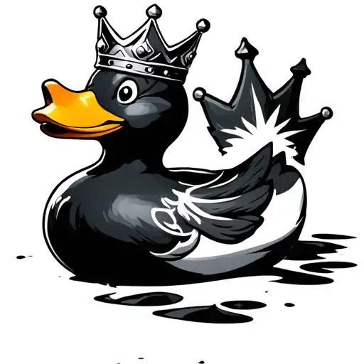 Rubber Duck With Fortnite Crown On Head