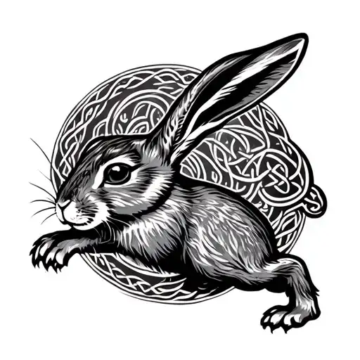Celtic Running Rabbit