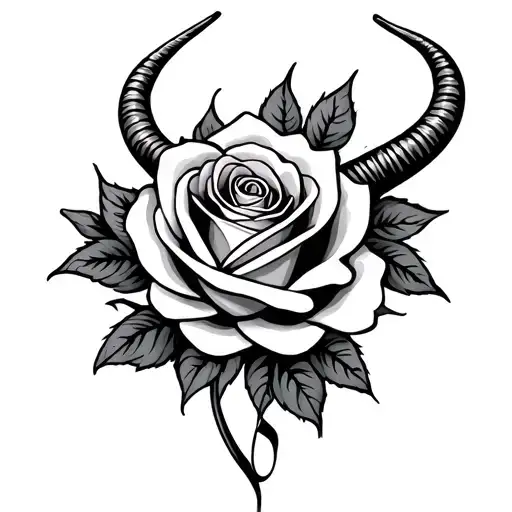 Music Note Capricorn Rose