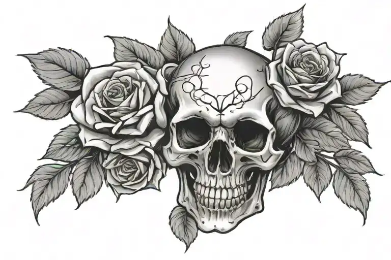 Skull And Roses