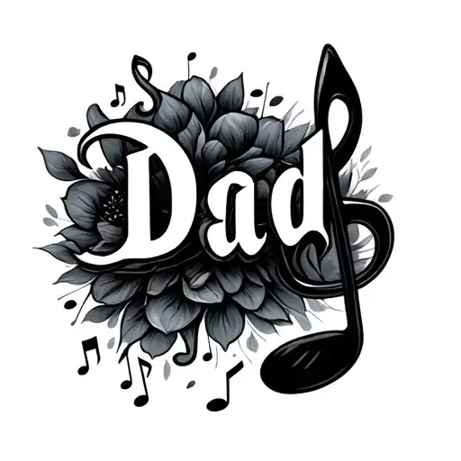 Using Musical Notes To Spell Dad