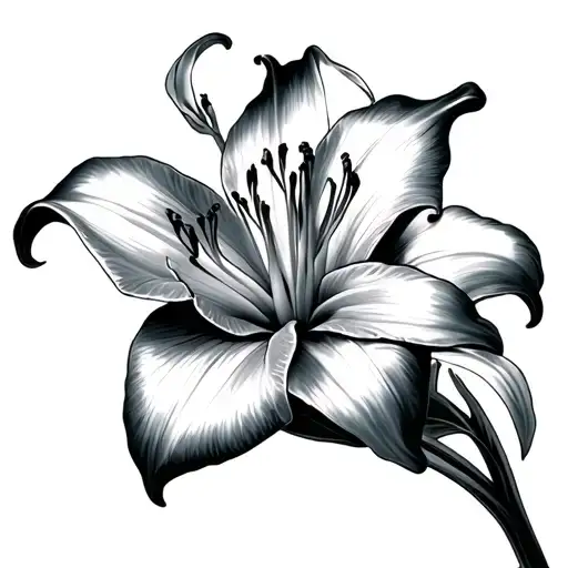 Lily Flower With Xviimcmlxxvii Through It