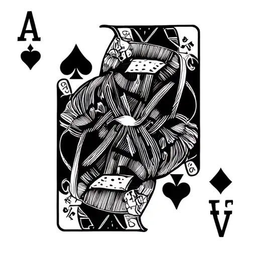 Royal Flush Spades Playing Card