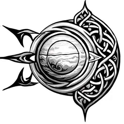 Jupiter Glyph As A Celtic