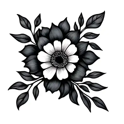 Minimal Fine Line Floral