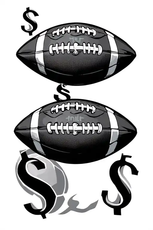 An Intricate Football Field With Money Signs Representing Entrepreneurship