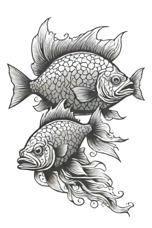 Fish That Has Isla Mujeres Outline In The Middle Using Negative Space