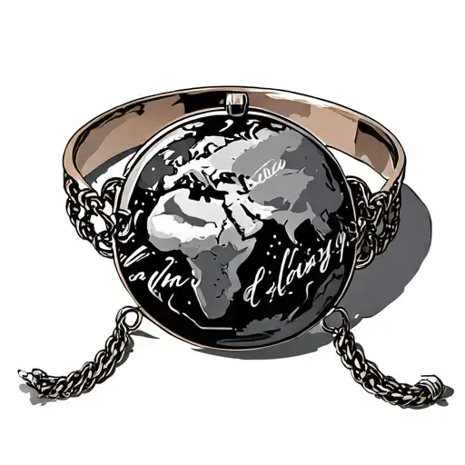 Bracelet With World Always In It