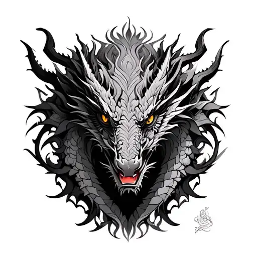 Dragon Mandala Design