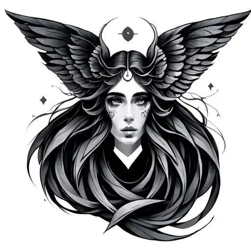 Gemini Zodiac Sign With Design Inspired