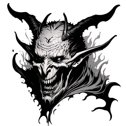 Inner Demon Coming Out Of Skin