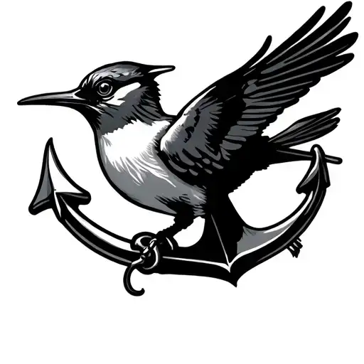 Swallow Carrying An Anchor