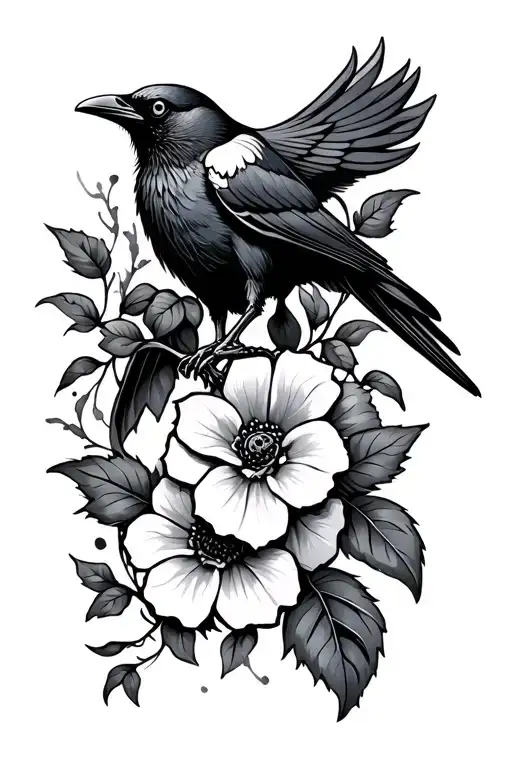 Crow Flower Star Vine Wrapping