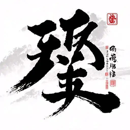 Chinese Letters On Side View