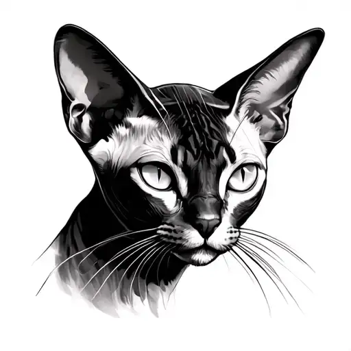 Shadow Of A Sphinx Cat