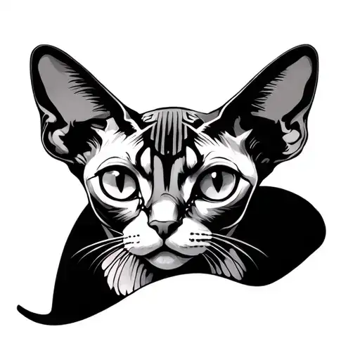 Form With Sphinx Cat Texture