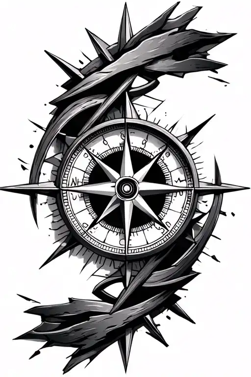 Broken Compass With Meaning